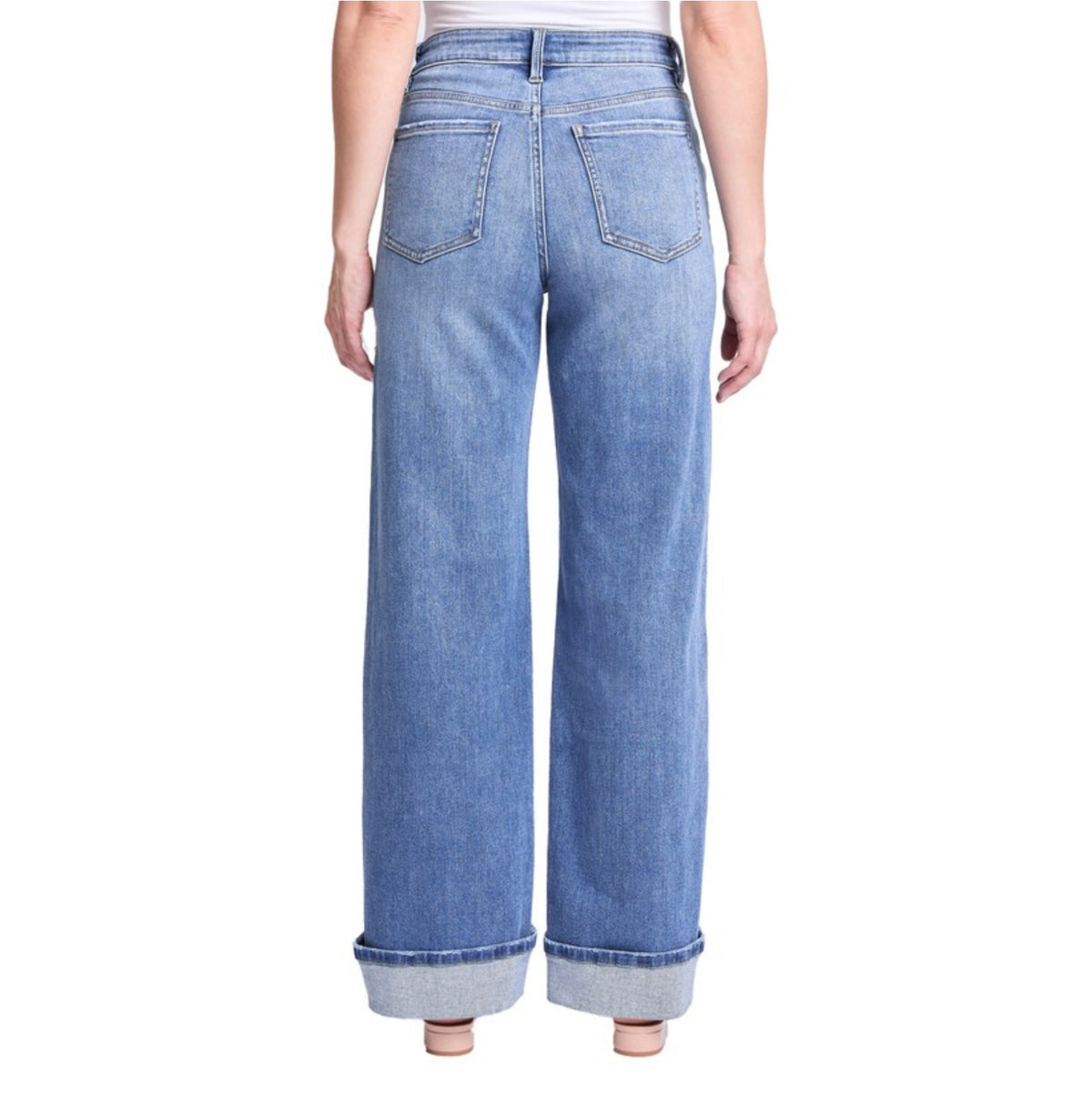 RFM Cuff Wide Leg Jeans