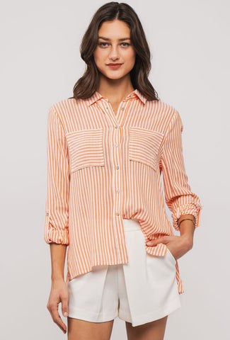 Stripe Button Down Shirt