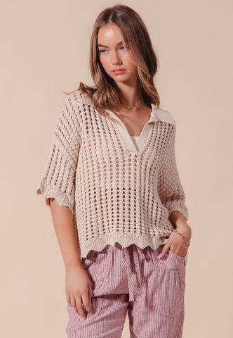 Loose Fit Knit Top