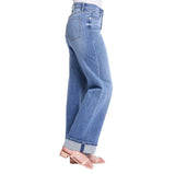 Cuff Wide Leg Jeans