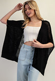 Pointelle Rib Knit Cardigan