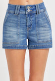 Risen Patched Front Pocket Shorts