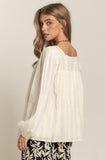 Lace Square Neck Blouse