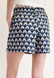 Printed Navy Shorts