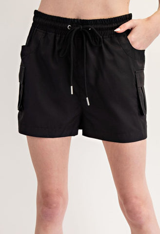 Drawstring Cargo Shorts
