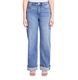 Cuff Wide Leg Jeans