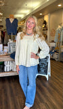 Lace Square Neck Blouse