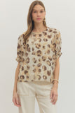 Leopard Dolman Top