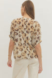 Leopard Dolman Top