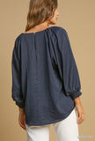 High-Low Satin Top