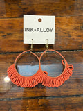 Ink+Alloy Hoop with fringe
