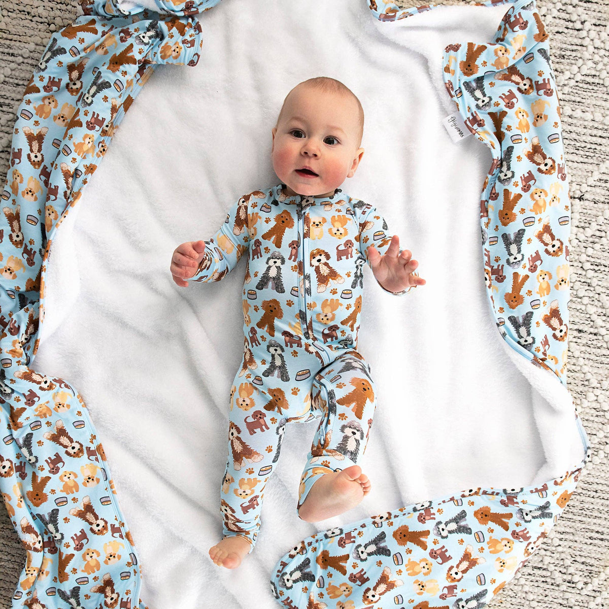 Griffin Zip Bamboo Baby Doodle Sleepies Little Outfit
