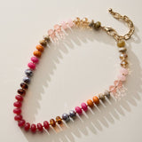 Mixed Bead Short Necklace | Adjustable Length