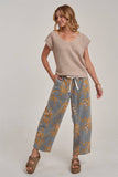 Mid Rise Floral Jean
