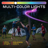 Rechargeable Light-up Flying Disc, Motion Activated Frisbee