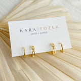 Kara Tozer Chain Hoop Stacking Set