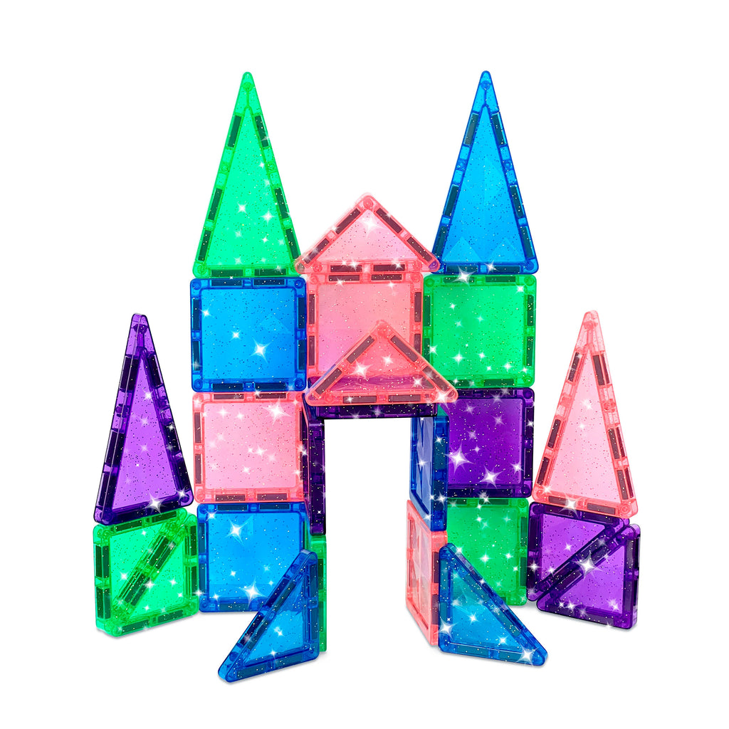 Crayola Mini Glitter PIP Magnetic Tiles 24-Piece Set