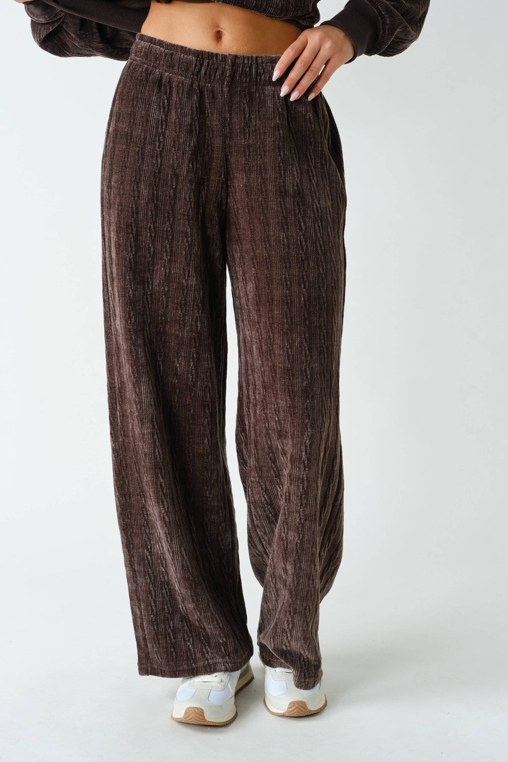 Groove-Track Textured Lounge Pants