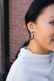 Camy Hoops - Cheetah // Fall, Earrings, Jewelry