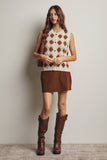 Crochet Diamond Pattern Vest