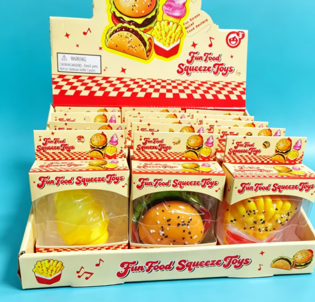 Burger Burrito Squishy Stress Relief Food Fidget Toy