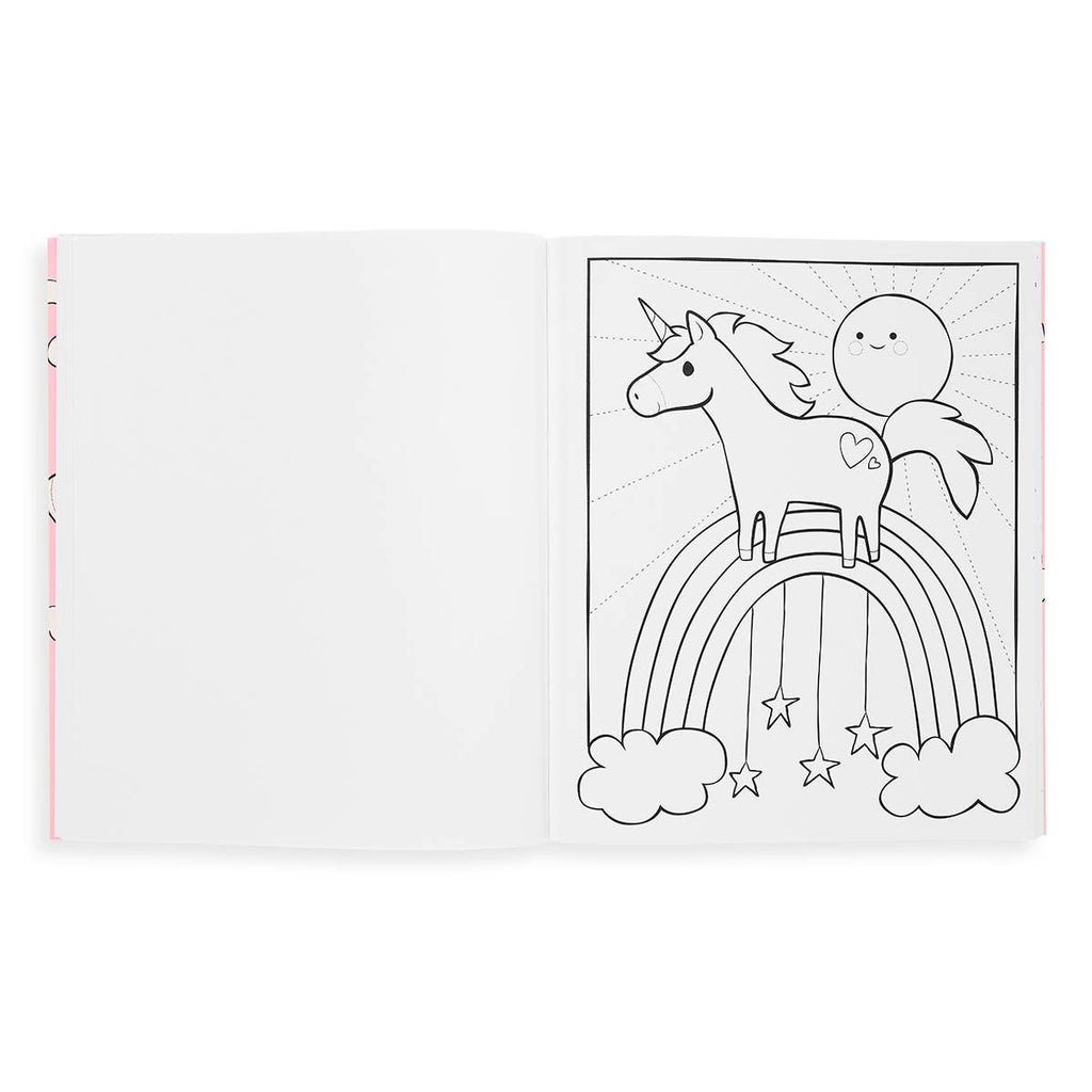 Color-in' Book: Enchanting Unicorns (8" x 10";31 Pages)