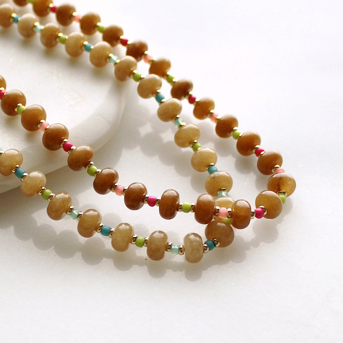Saddle Stone Candy Necklace