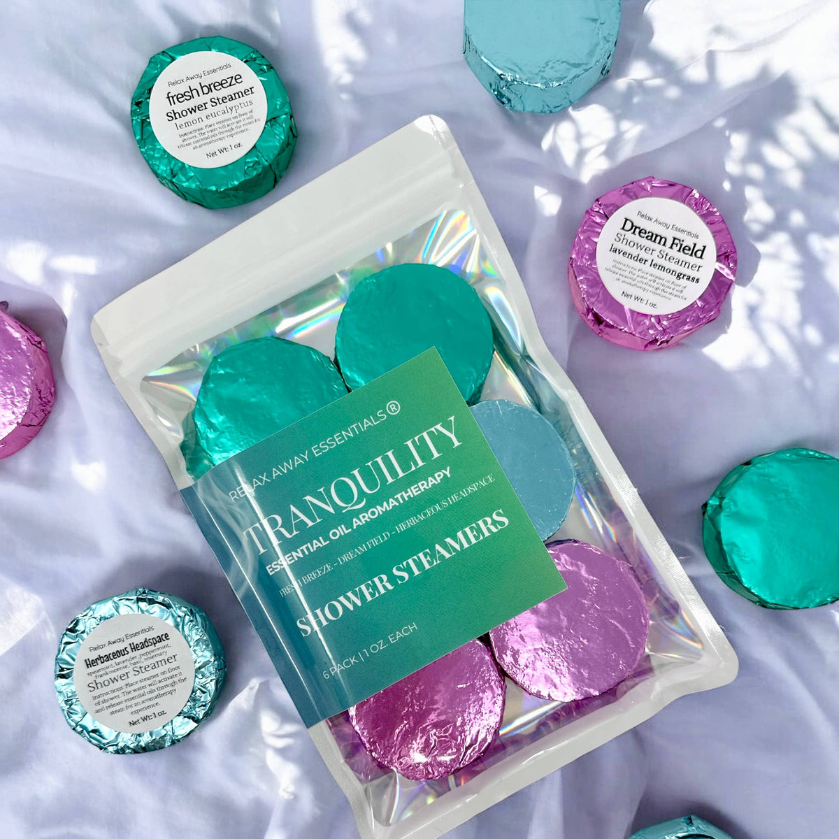Tranquility Shower Steamers 6 Pack - Made in USA