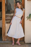 Polka Dot Top and Skirt Set
