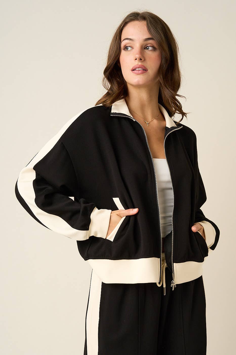 Cloud Knit Zip Up Jacket
