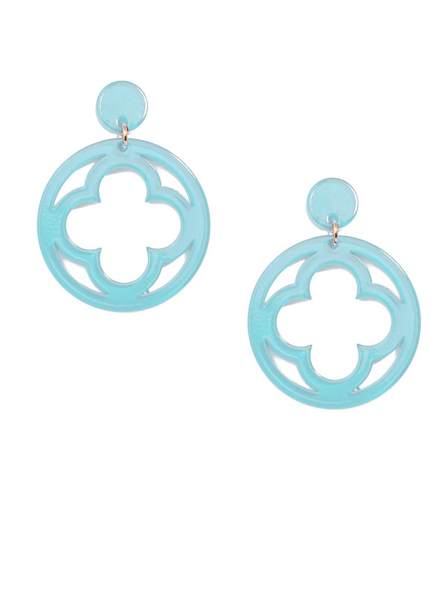 Zenzii Open Clover Drop Earring