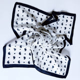 Textured Style Square Scarf – Versatile Accent for Hair, Neck & Handbags