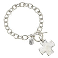 Susan Shaw Silver Cross Bracelet