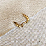 18k Gold Filled U Shaped Hoop Earrings