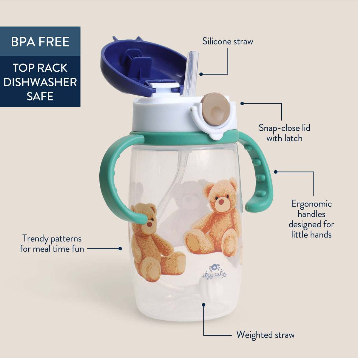 *NEW* Itzy Sips™ - Straw Cup With Snap-Close Lid