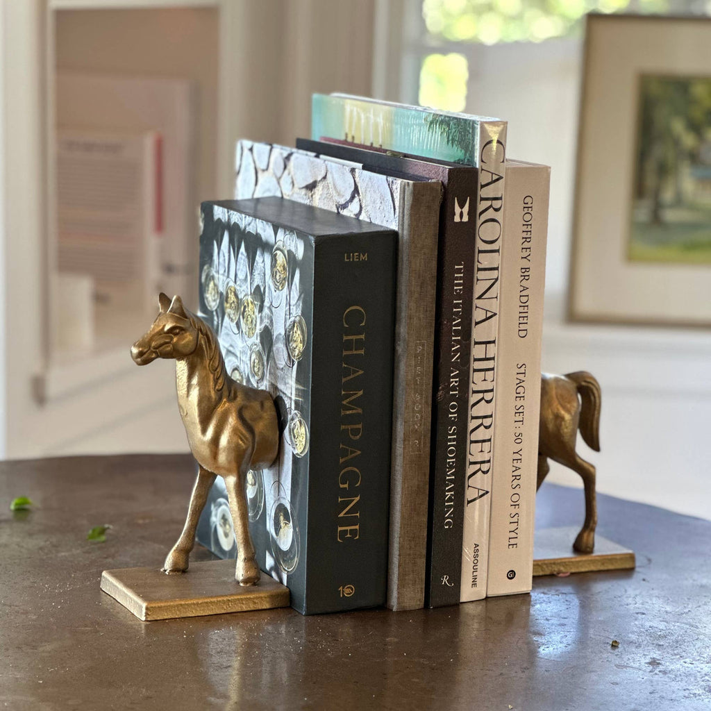 Fox Run Horse Decorative Bookend Set, 4.5" x 3.75" x 9"
