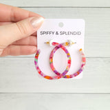 Cameron Hoops - Paradise Pink // Earrings, Jewelry, Gifts