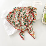 Multi-Use Retro Floral & Animal Print Square Bandana
