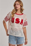 Sheer Lace USA Top