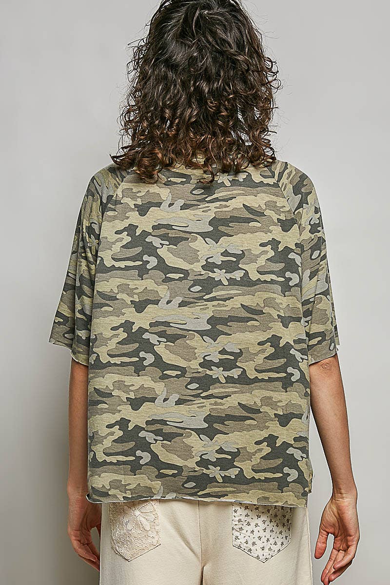 Vintage Washed Relaxed Fit Camo Tee