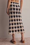 Crochet Diamond Midi Skirt FWSK002