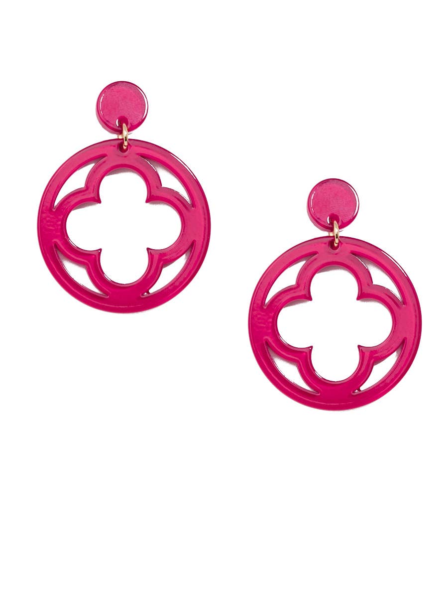 Zenzii Open Clover Drop Earring