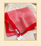 Red Passion Floral Bandana Square scarf