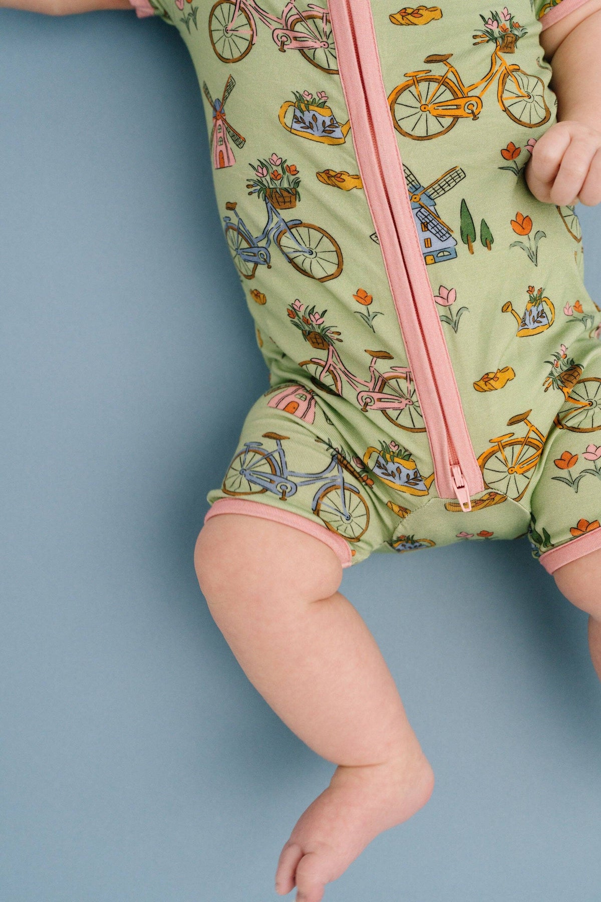 Bikes & Blooms Bamboo Short Romper