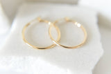 18k gold plated hoops -earrings- hypoallergenic