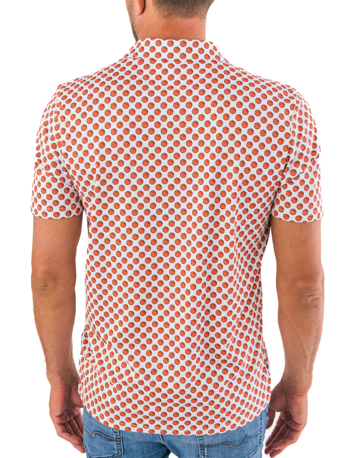 Boys Basketball Madness Knit Short Sleeve Performance Polo