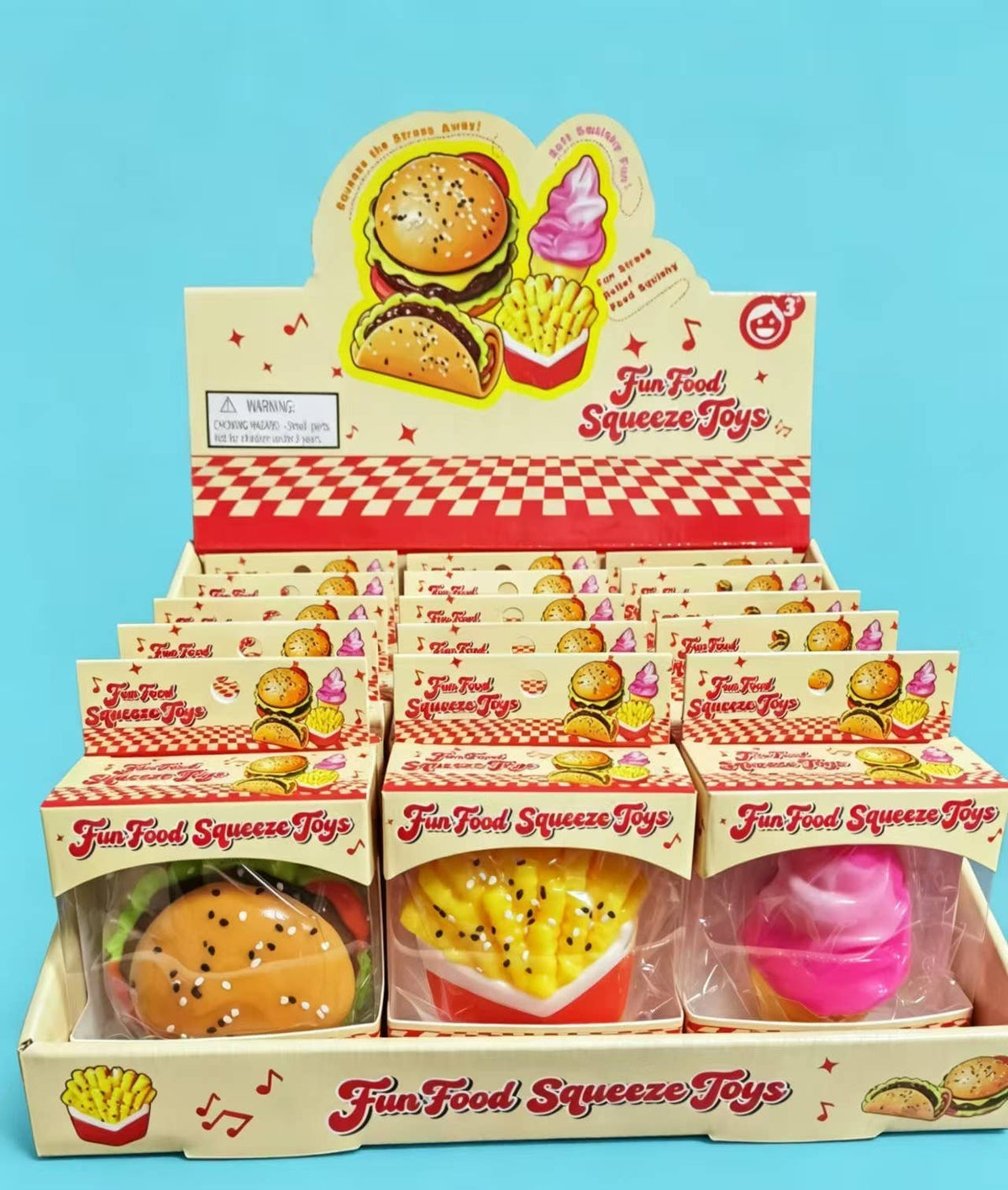 Burger Burrito Squishy Stress Relief Food Fidget Toy
