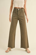 Straight Wide Leg with Front Pockets