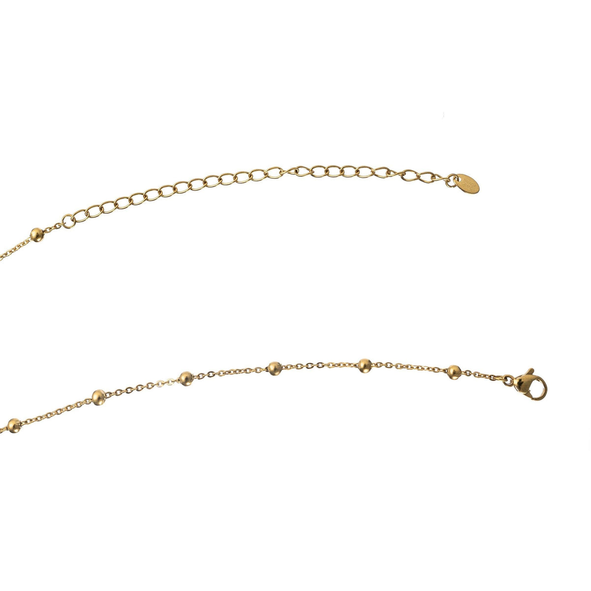 Waterproof Dotted Gold Necklace Chain