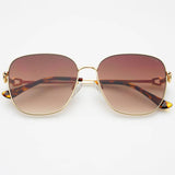 Lea Womens Round Sunglasses